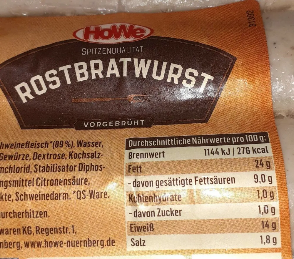 Rostbratwurst