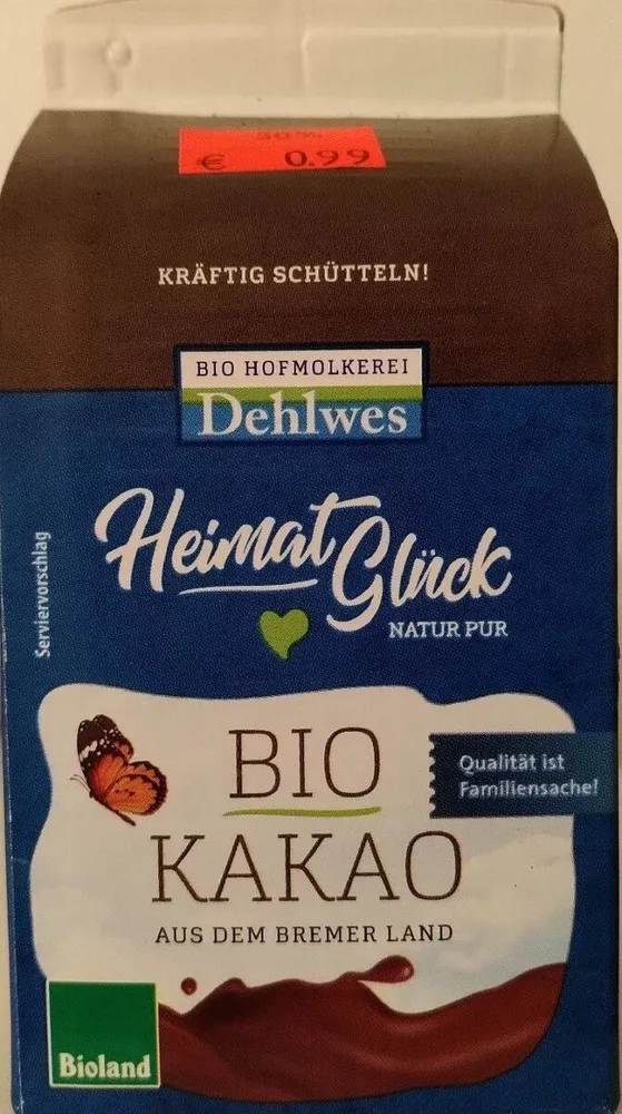 Heimat Glück Bio Kakao