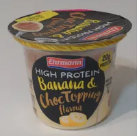 High protein banana & choc topping flavour