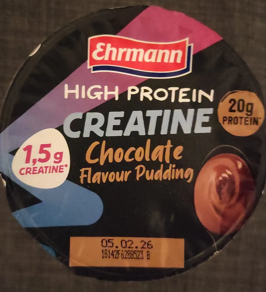 HIGH PROTEIN CREATINE Chocolate Flavour Pudding