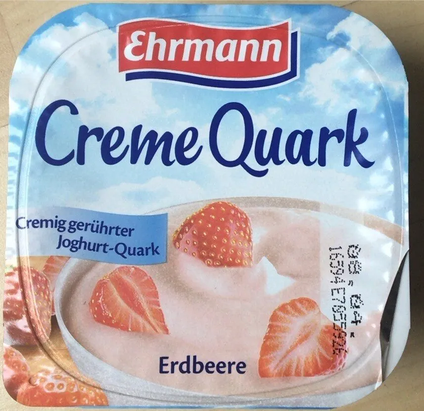 Cremig gerührter Joghurt-Quark Erdbeere