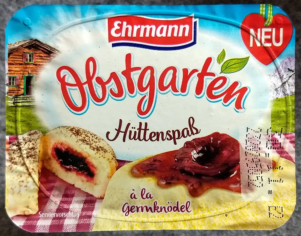 Obstgarten Hüttenspaß a la Germknödel