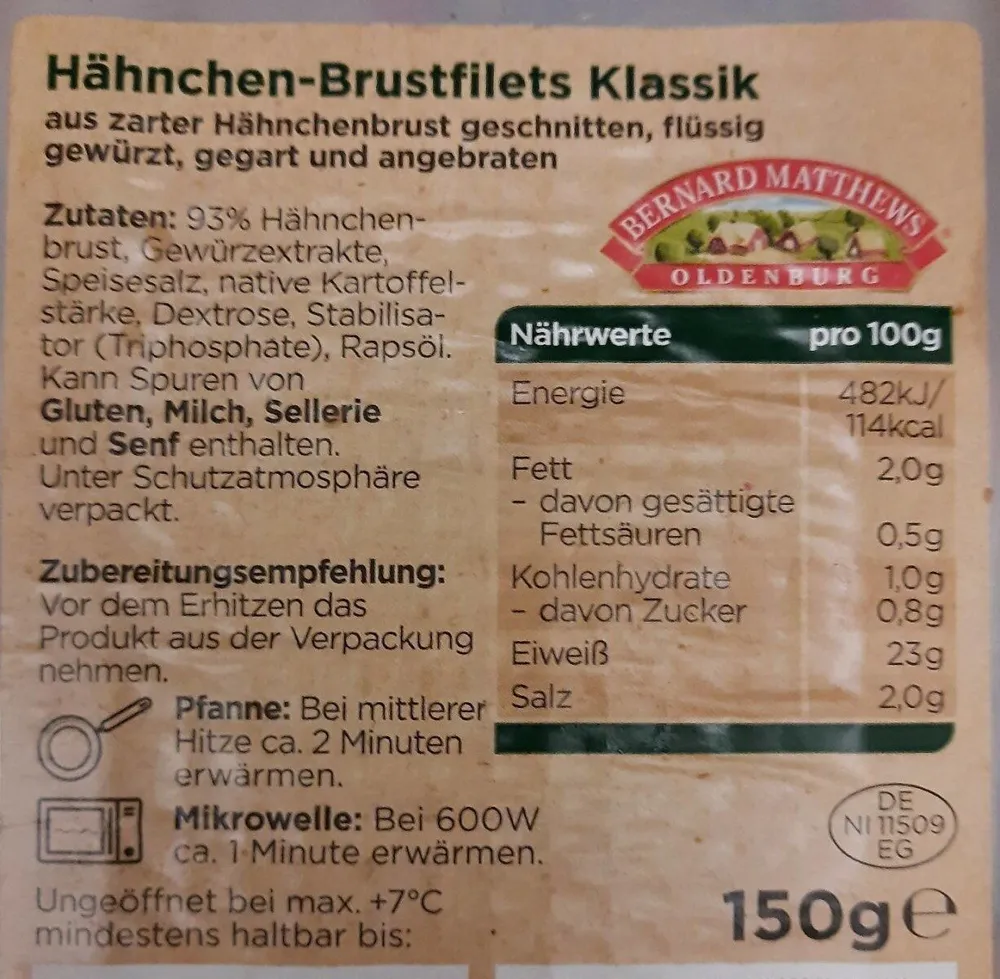 Hähnchen Brustfilets Klassik