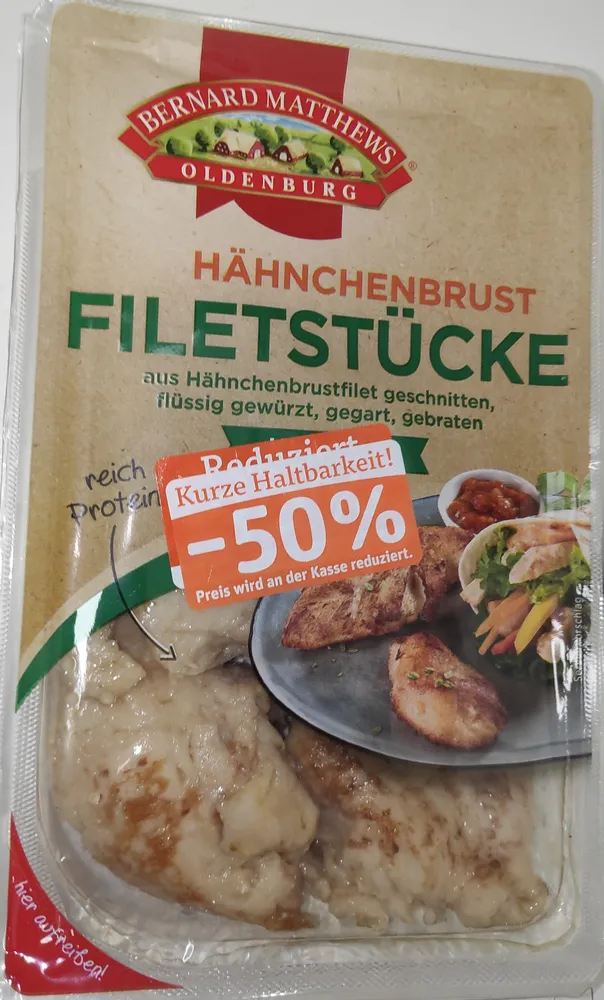 Hähnchenbrust Filetstücke klassik, geschnitten, gewürzt, gegart, gebraten