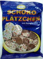 Schokoplätzchen mit Nonpareille