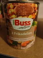 2 Frikadellen mit Katroffeln, Karotten und Sauce