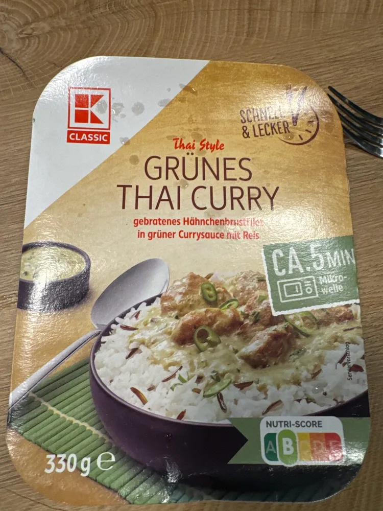 Grünes thai curry