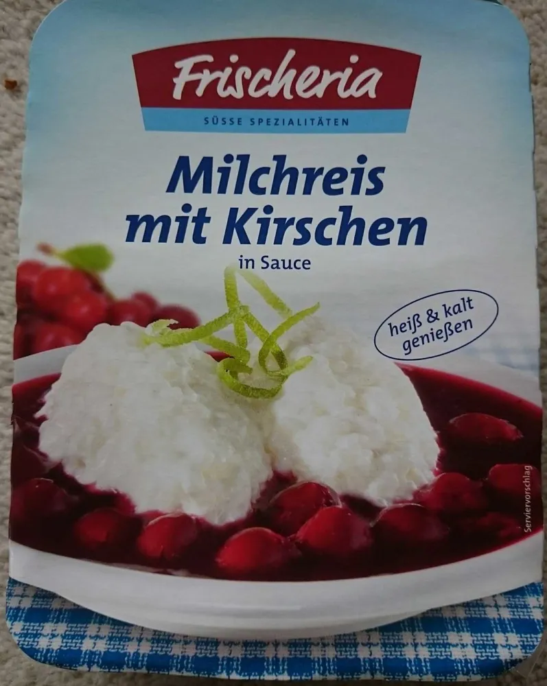 Milchreis mit Kirschen