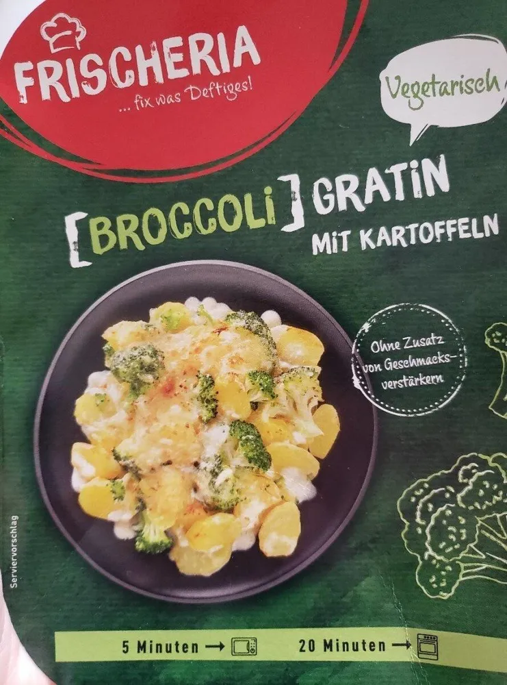Broccoli Gratin mit Kartoffeln