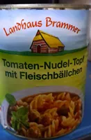 Tomaten-Nudel-Topf mit Fleischbällchen
