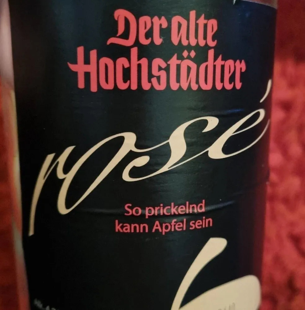 Der alte Hochstädter Apfelwein rosé