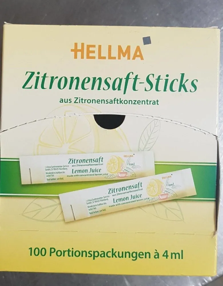 Zitronensaft-sticks