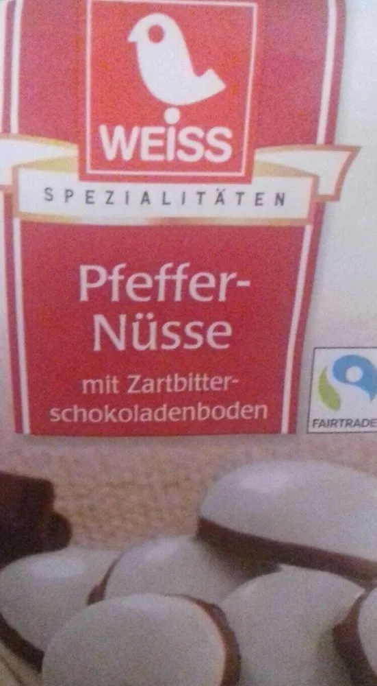 Pfeffernüsse mit Zartbitterschokoladenboden