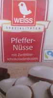 Pfeffernüsse mit Zartbitterschokoladenboden