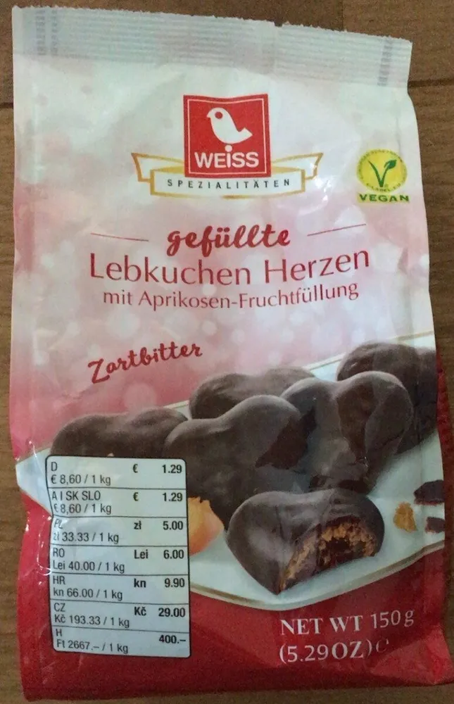 Gefüllte Lebkuchenherzen