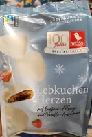 weisse Lebkuchen Herzen