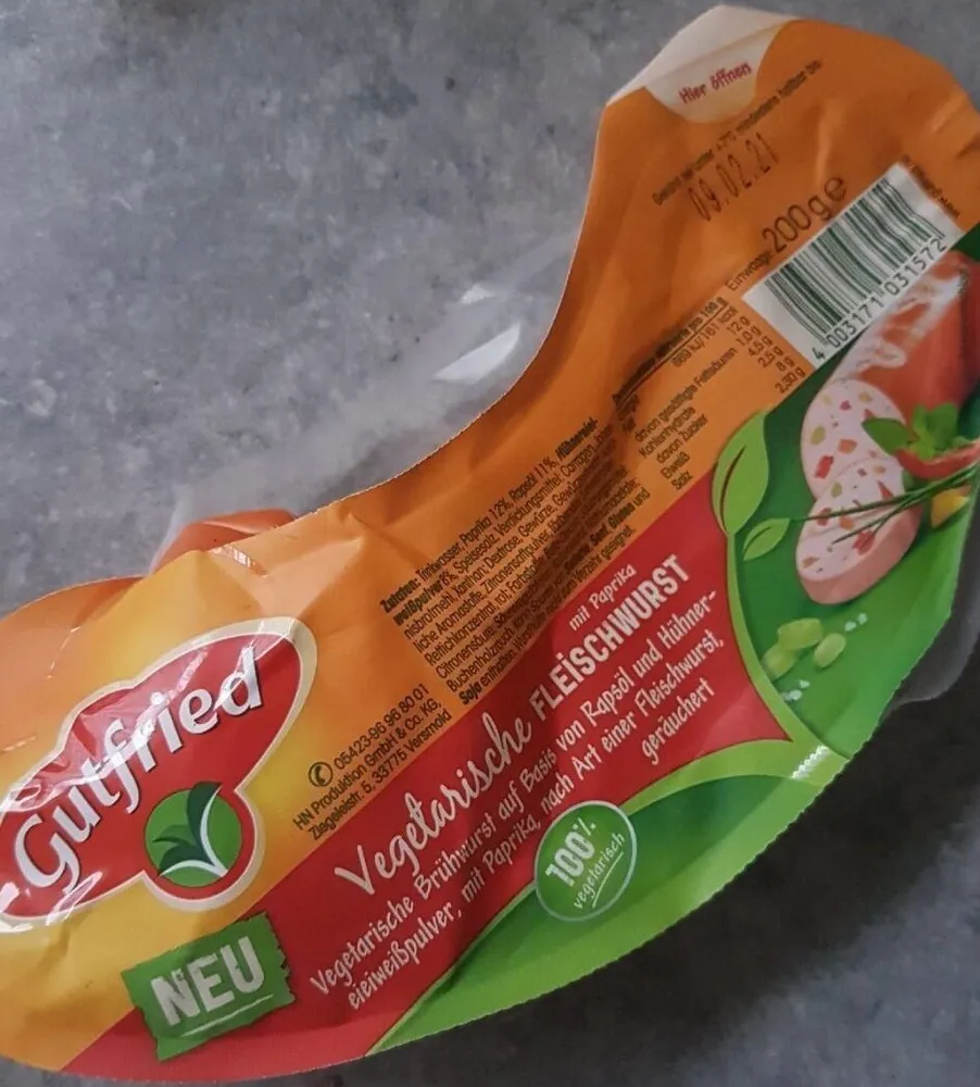 Vegetarische Fleischwurst