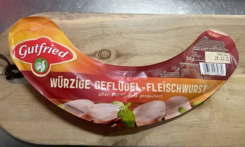Würzige Geflügel – Fleischwurst