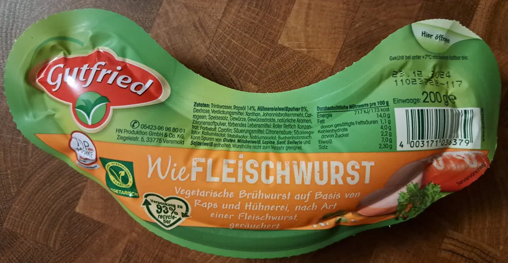 Wie Fleischwurst