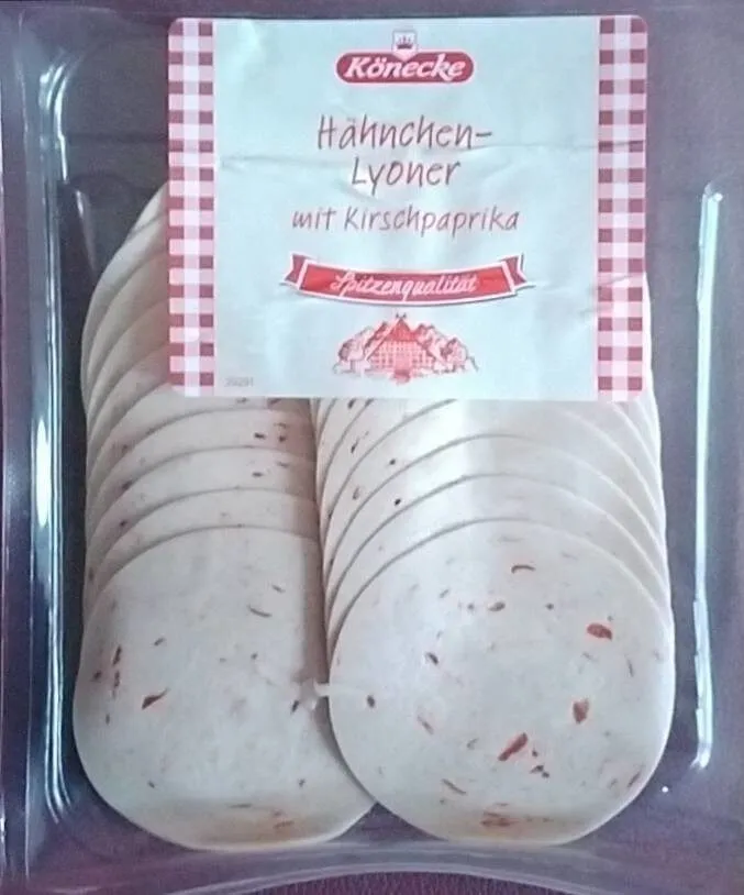 Hähnchen-Lyoner mit Kirschpaprika