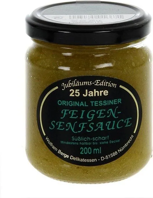 Wolfram Berge Tessiner Senfsauce, Feige 4003185016671 200ml ???€ 1l ???€