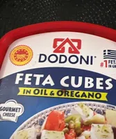 Queso. Feta cubos