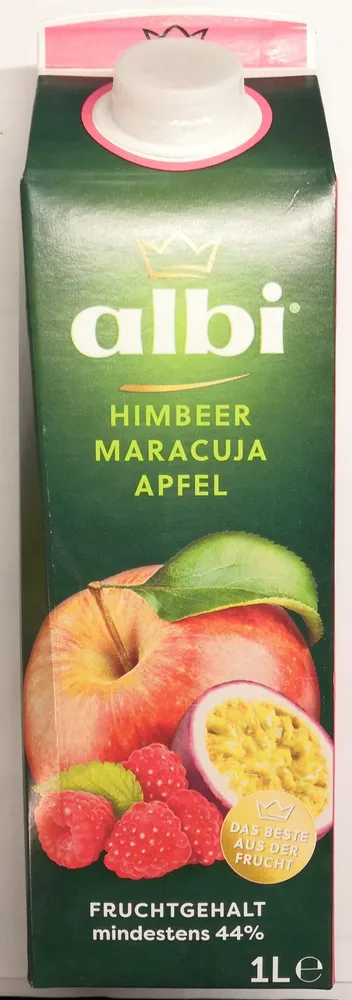 Himbeer-Maracuja-Apfelsaft
