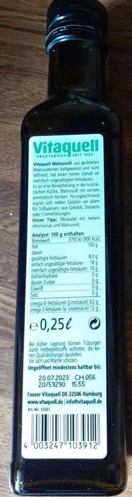 Wallnussöl