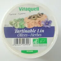 Tartinable Lin - olives herbes