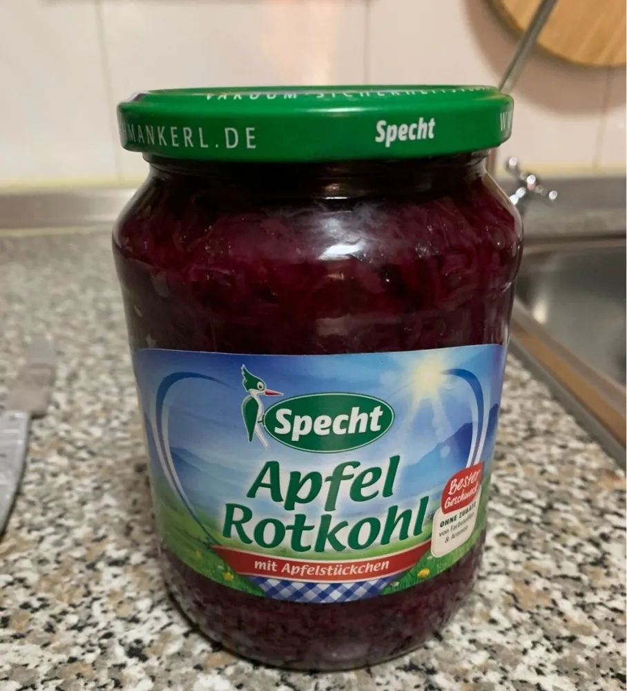 Apfel Rotkohl