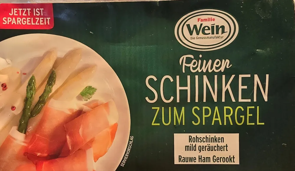 Schinken zum Spargel