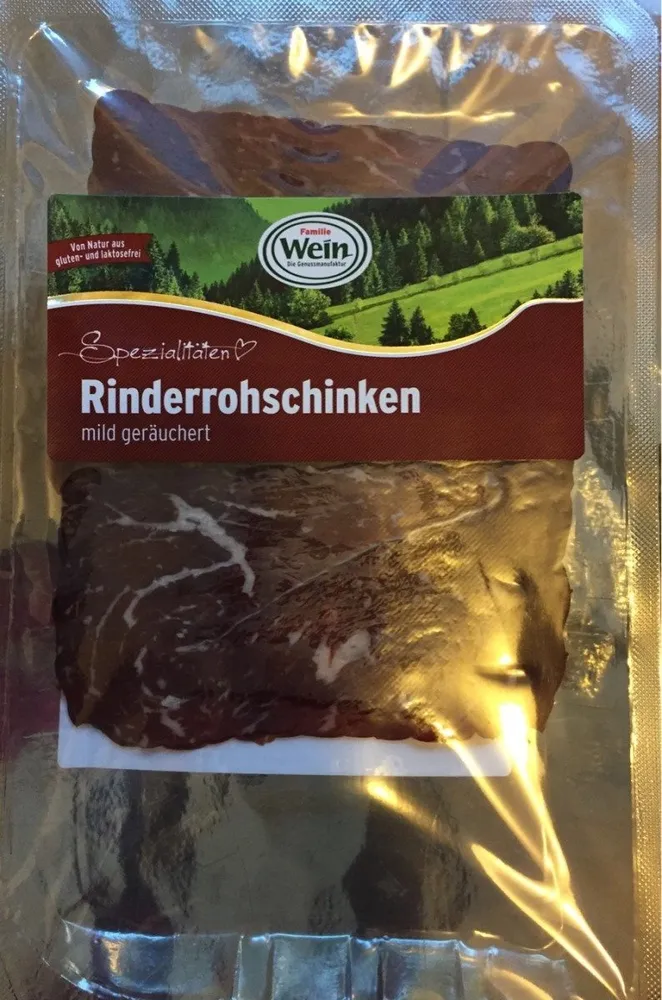 Rinderrohschinken, Mild Geräuchert