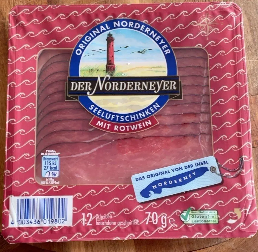 Seeluftschinken mit Rotwein