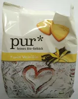 Feines Bio-Gebäck mit Vanille