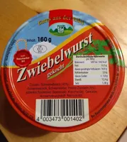 Wurst Zwiebel gekocht