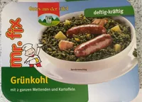 Dose Grünkohl mit 2 ganzen Mettenden und Kartoffeln