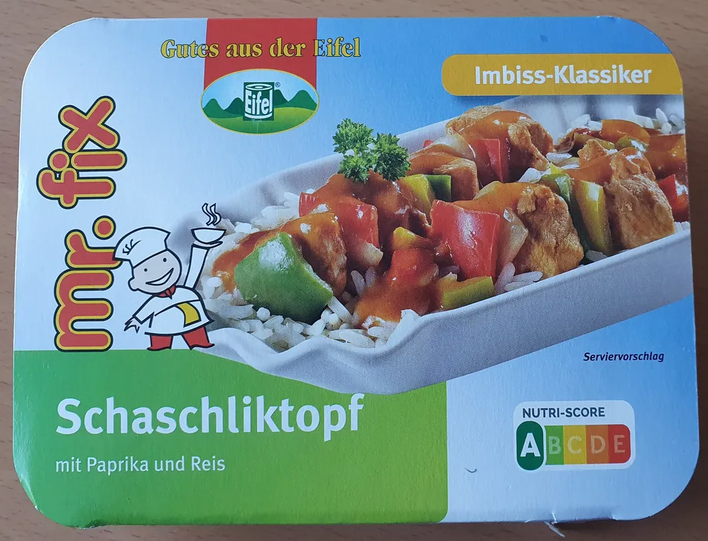 Schaschliktopf mit Reis