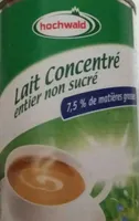 Lait concentré entier non sucré