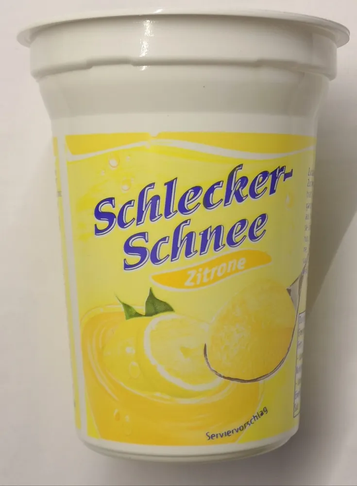 Schlecker-Schnee Zitrone