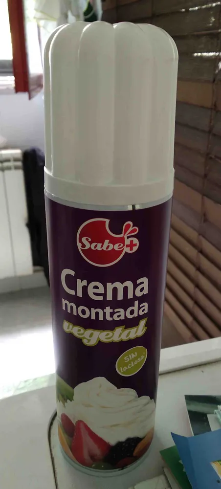Crema montada vegetal