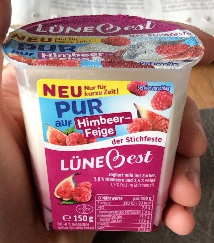 Pur auf Himbeer-Feige