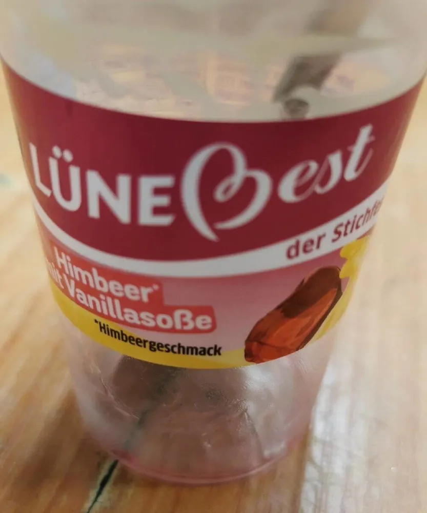 LÜNEBest Himbeer mit Vanillesoße