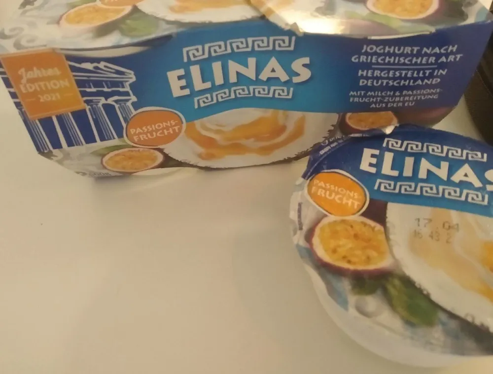 Joghurt nach griechischer Art Passionsfrucht