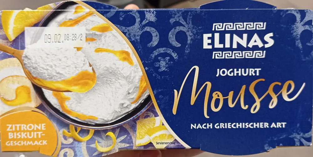 Joghurt Mousse Zitrone Biskuit-Geschmack