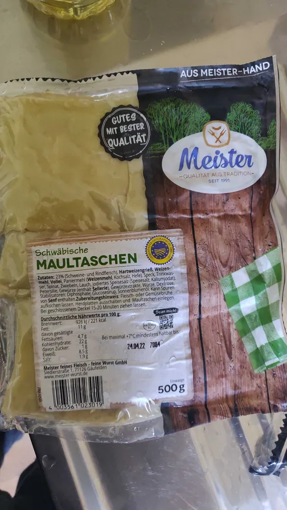 Schwäbische Maultaschen
