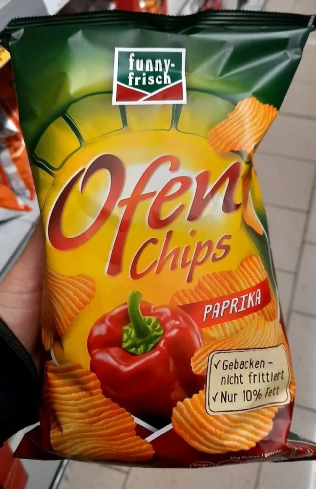 Ofen chips paprika