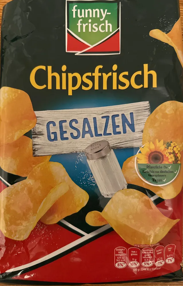 Chipsfrisch gesalzen