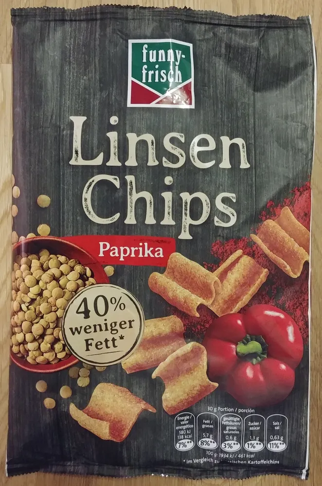 Linsen Chips Paprika