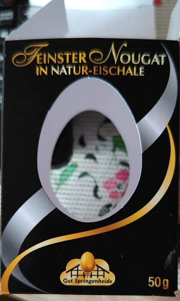 Feinster Nougat in Natur-Eierschale