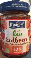 Bio Erdbeere ohne Stücke ohne Kerne Fruchtaufstrich